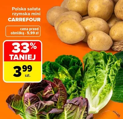 Sałata rzymska mini polska Carrefour promocja w Carrefour Market