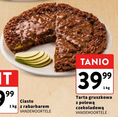 Ciasto z rabarbarem VANDEMOORTELE promocja w Intermarche