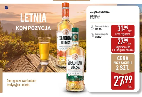 Likier Żołądkowa Gorzka Tradycyjna promocja w Aldi