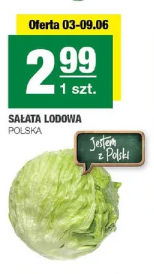 Sałata lodowa polska promocja w SPAR