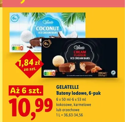 Batony lodowe karmelowe 6-pak promocja w Lidl