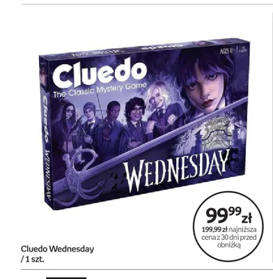Gra planszowa Cluedo Wednesday promocja w Empik