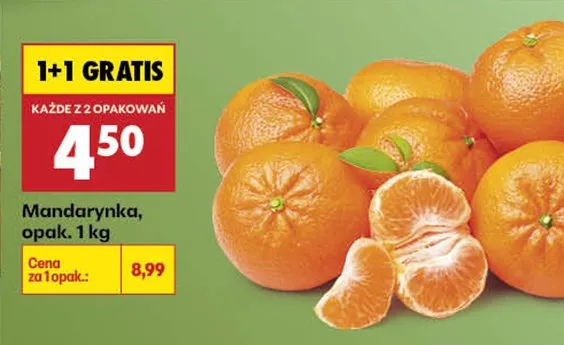Mandarynka opak. 1 kg promocja w Biedronka