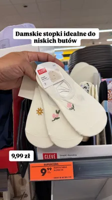 Stopki damskie Clevé promocja w Biedronka