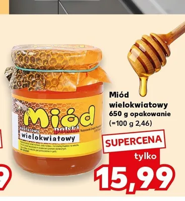 Miód wielokwiatowy promocja w Kaufland