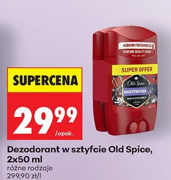 Dezodorant w sztyfcie różne rodzaje promocja w Biedronka