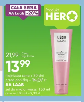 Żel do mycia twarzy AA Laab promocja w Super-Pharm