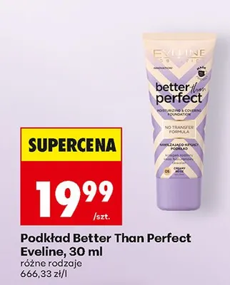 Podkład Better Than Perfect różne rodzaje promocja w Biedronka