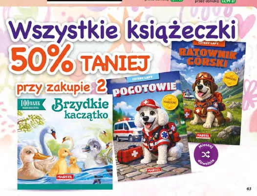 Książka Brzydkie kaczątko Martel promocja w Dino