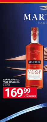 Koniak Martell VSOP 40% promocja w Selgros