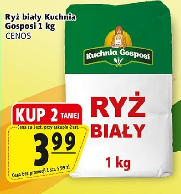 Ryż biały Gosposi promocja w Prim Market