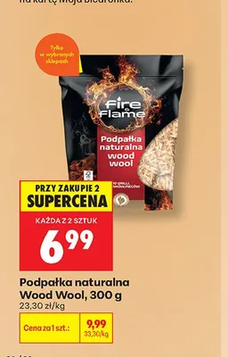 Podpałka naturalna Fire & Flame Wood Wool promocja w Biedronka