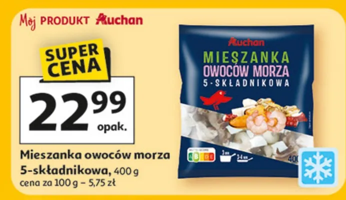 Mieszanka owoców morza 5-składnikowa promocja w Auchan
