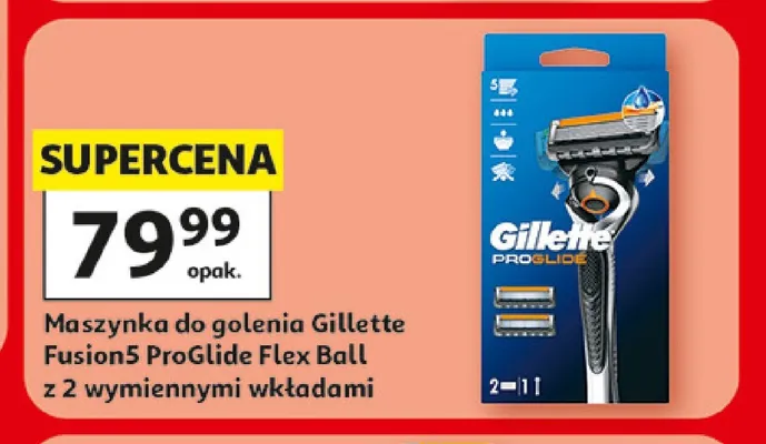 Maszynka do golenia Gillette Fusion5 ProGlide Flex Ball promocja w Auchan