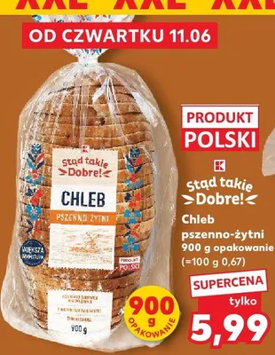 Chleb pszenno-żytni Stąd takie Dobre! promocja w Kaufland