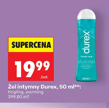 Żel intymny Durex warming promocja w Biedronka