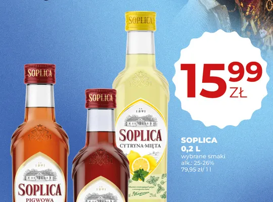 Soplica Cytryna-Mięta promocja w Duży Ben