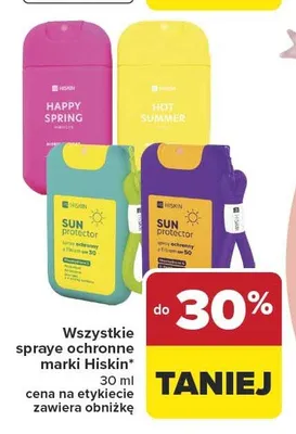 Spraye ochronne Hiskin promocja w Carrefour