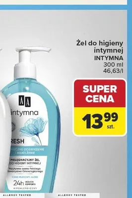 Żel do higieny intymnej AA Intymna promocja w Carrefour