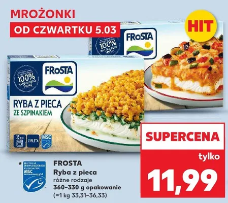 Ryba z pieca różne rodzaje promocja w Kaufland