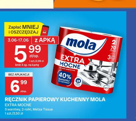 Ręcznik papierowy kuchenny Mola Extra Mocne promocja w Chorten