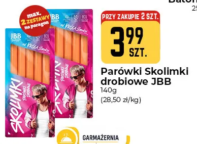 Parówki Skolimki drobiowe JBB promocja w Społem Częstochowa