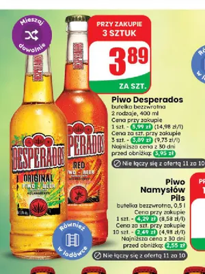 Piwo Desperados Original promocja w Dino