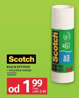 Klej w sztyfcie Scotch promocja w Selgros