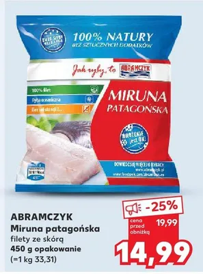 Miruna patagońska filety ze skórą promocja w Kaufland