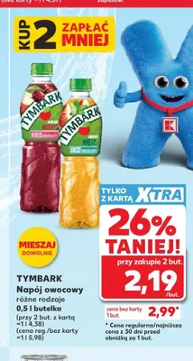 Napój owocowy Tymbark Wiśnia 0,5l promocja w Kaufland
