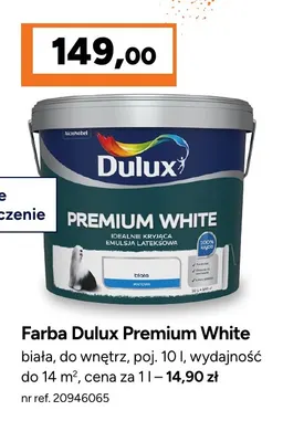 Farba Dulux Premium White promocja w Bricoman