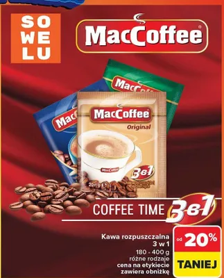 Kawa rozpuszczalna 3 w 1 promocja w Carrefour