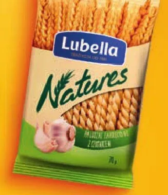 Paluszki zakręcone Lubella Natures z czosnkiem promocja w Stokrotka