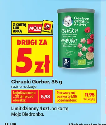 Chrupki Gerber promocja w Biedronka