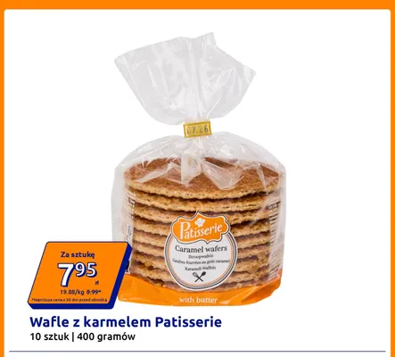 Wafle z karmelem Patisserie promocja w Action