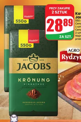 Kawa mielona Jacobs Krönung promocja w Dino