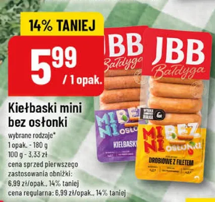 Kiełbaski mini bez osłonki różne rodzaje promocja w POLOmarket