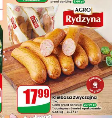 Kiełbasa Zwyczajna Agro Rydzyna promocja w Dino