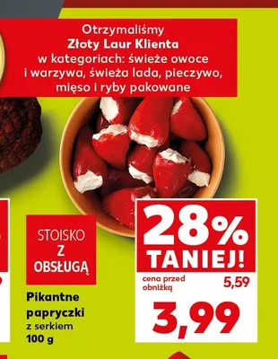 Pikantne papryczki z serkiem promocja w Kaufland