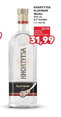 Wódka Khortytsa Platinum promocja w Kaufland