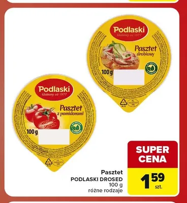 Pasztet z pomidorami Podlaski promocja w Carrefour Market