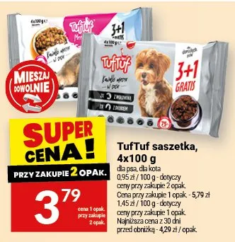 TufTuf saszetka, 4x100 g promocja w Twój Market