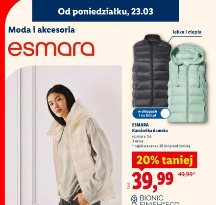 Kamizelka damska promocja w Lidl