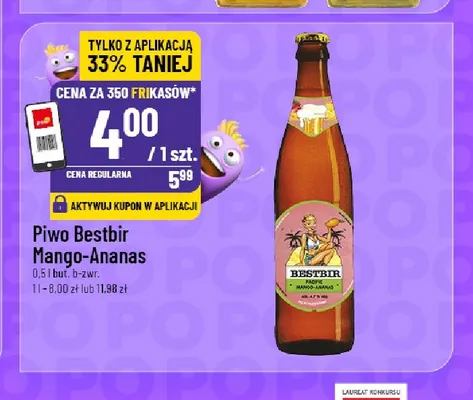 Piwo Bestbir Mango-Ananas promocja w POLOmarket