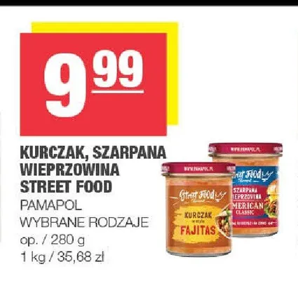 Szarpana wieprzowina American Classic Pamapol Street Food promocja w SPAR
