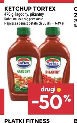 Ketchup Tortex łagodny promocja w Stokrotka