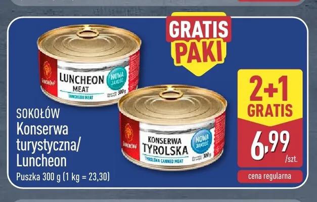 Konserwa tyrolska Sokołów promocja w Aldi