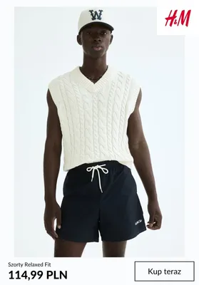 Szorty Relaxed Fit H&M promocja w H&M