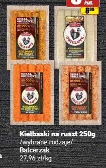 Kiełbaski na ruszt Grillove Balcerzak gyros promocja w API Market