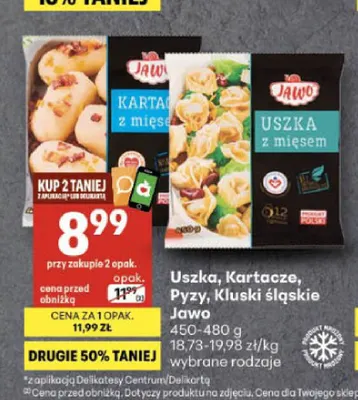 Uszka Jawo promocja w Delikatesy Centrum